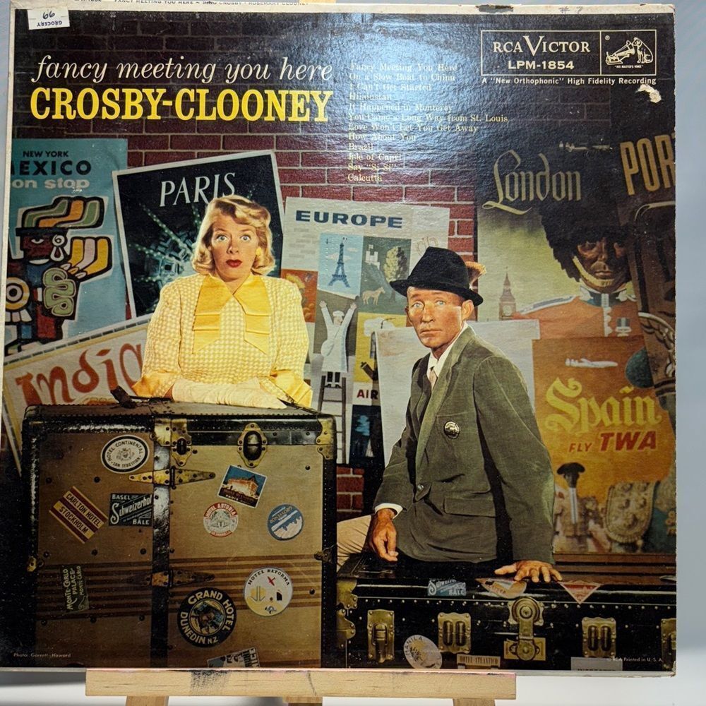 Crosby-Clooney Vinyl Record - Classic Black